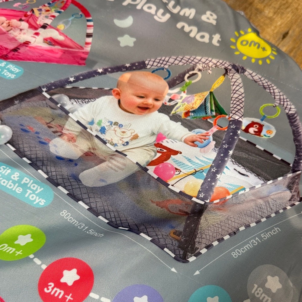 Foldable Play Mat and Activity Gym for Babies - Picture 2 of 4